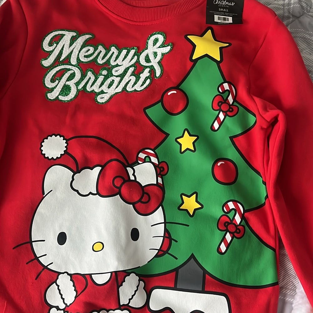 Hello kitty sweater and hat